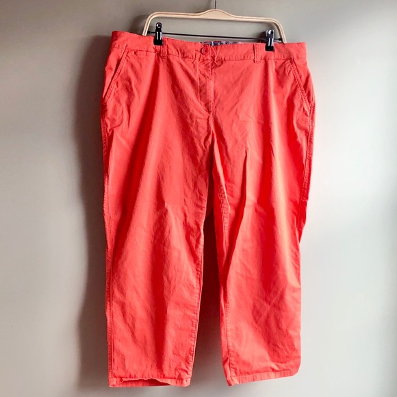 Crown & Ivy Coral Khakis - Picture 1 of 4